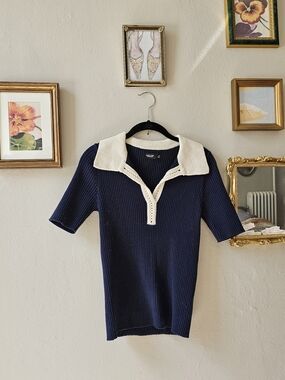 Simply Vera Knit Polo Top